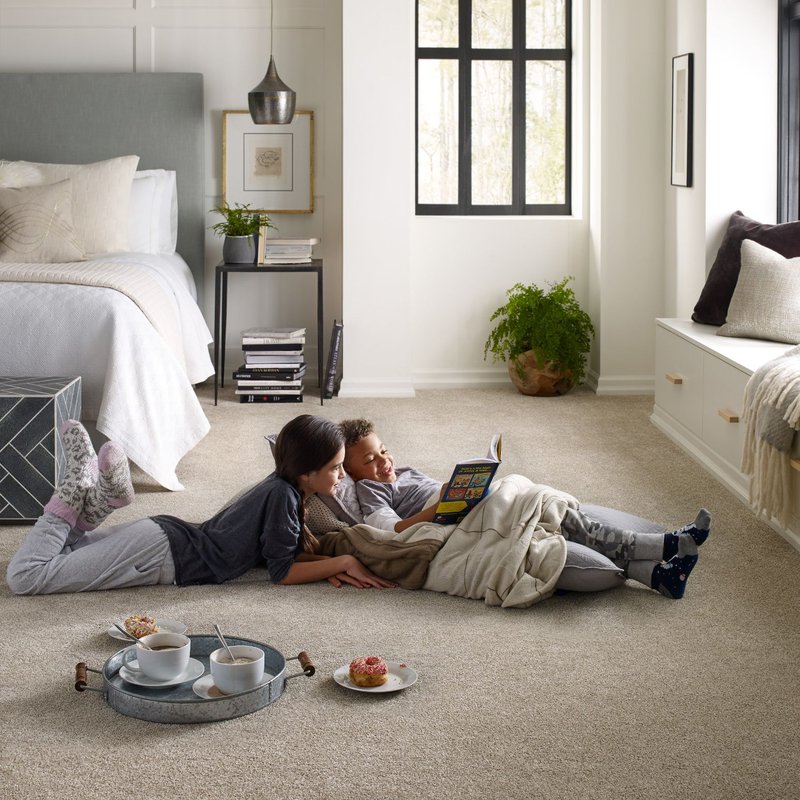 Kids are playing on the carpet from CAMARILLO INTERIORS in San Jose, CA